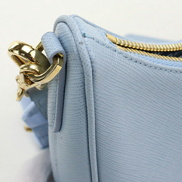 二手 Prada 单肩包女式品牌 PRADA 重新版 2005 2WAY Saffiano 皮革包 1BH204 蓝色 USDPR121273011