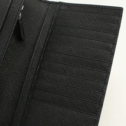 二手普拉达长钱包双折男士品牌PRADA Saffiano皮革钱包2MV836黑色USDPR121307011