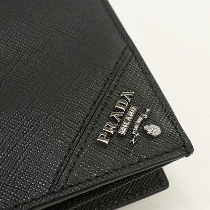二手普拉达长钱包双折男士品牌PRADA Saffiano皮革钱包2MV836黑色USDPR121307011