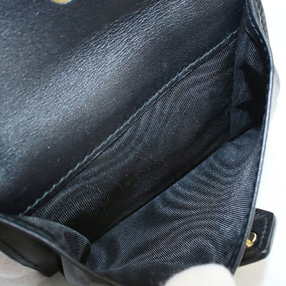 二手 Prada 双折钱包 双折钱包 紧凑型女士品牌 PRADA 1MV204 黑色 USDPR121314011