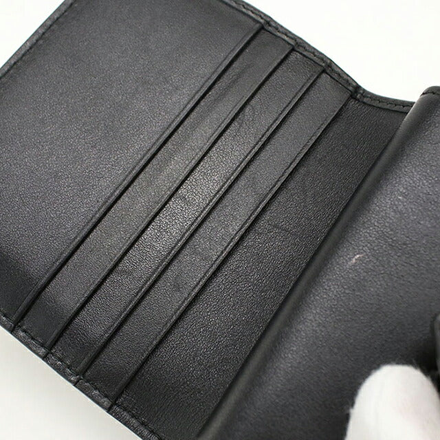 二手 Prada 双折钱包 双折钱包 紧凑型女士品牌 PRADA 1MV204 黑色 USDPR121314011