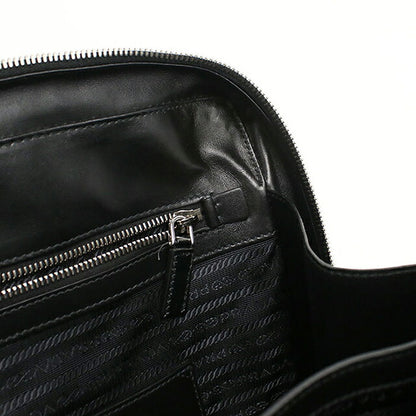 二手 Prada 公文包男士品牌 PRADA Saffiano 皮革皮革黑色 USDPR121480011