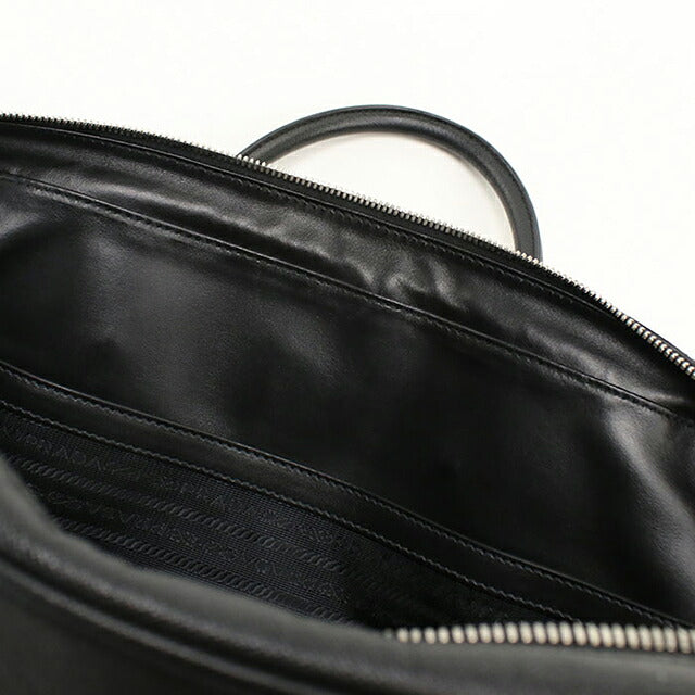 二手 Prada 公文包男士品牌 PRADA Saffiano 皮革皮革黑色 USDPR121480011