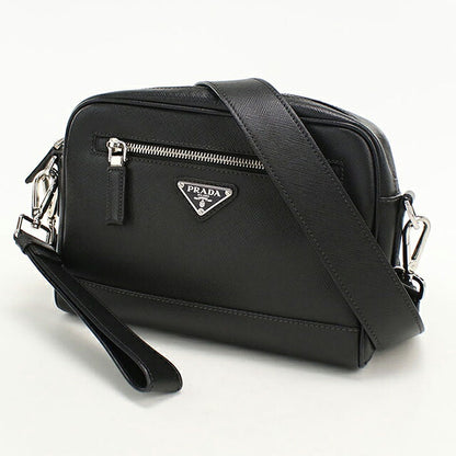 二手 Prada 斜挎包男士品牌 PRADA Saffiano 皮革包皮革 2VH063 黑色 USDPR121487011