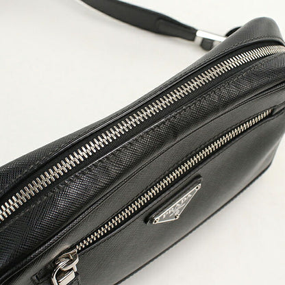 二手 Prada 斜挎包男士品牌 PRADA Saffiano 皮革包皮革 2VH063 黑色 USDPR121487011