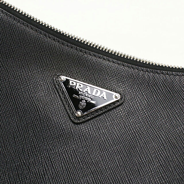 二手 Prada 斜挎包单肩包男女通用品牌 PRADA Saffiano 皮革包皮革黑色 USDPR121520011