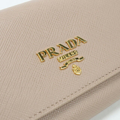中古 プラダ 長財布二折 レディース ブランド PRADA  サフィアーノレザー財布 1MH132 ベージュ USDPR121573011