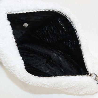中古 プラダ 斜め掛け ショルダーバッグ レディース ブランド PRADA トライアングル 1BH190 ホワイト バッグ USDPR87810011