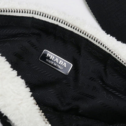 中古 プラダ 斜め掛け ショルダーバッグ レディース ブランド PRADA トライアングル 1BH190 ホワイト バッグ USDPR87810011