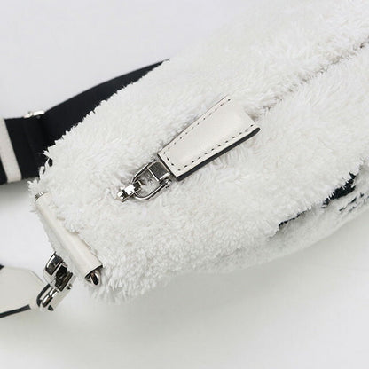 中古 プラダ 斜め掛け ショルダーバッグ レディース ブランド PRADA トライアングル 1BH190 ホワイト バッグ USDPR87810011