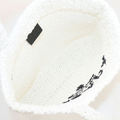 中古 プラダ カゴバッグ レディース ブランド PRADA スモールクロシェ 1BG422 ホワイト バッグ USDPR87881011