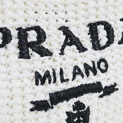 中古 プラダ カゴバッグ レディース ブランド PRADA スモールクロシェ 1BG422 ホワイト バッグ USDPR87881011