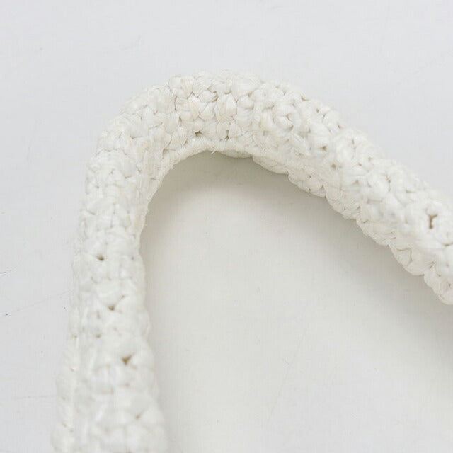 中古 プラダ カゴバッグ レディース ブランド PRADA スモールクロシェ 1BG422 ホワイト バッグ USDPR87881011