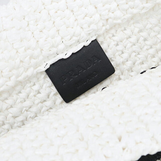 中古 プラダ カゴバッグ レディース ブランド PRADA スモールクロシェ 1BG422 ホワイト バッグ USDPR87881011