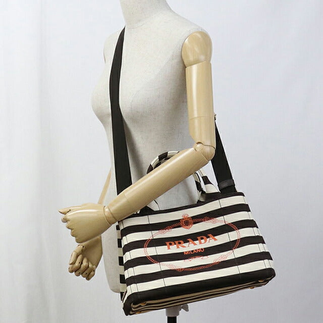 中古 プラダ トートバッグ レディース ブランド PRADA カナパ 2WAY 1BG155 ブラウン バッグ USDPR92238011
