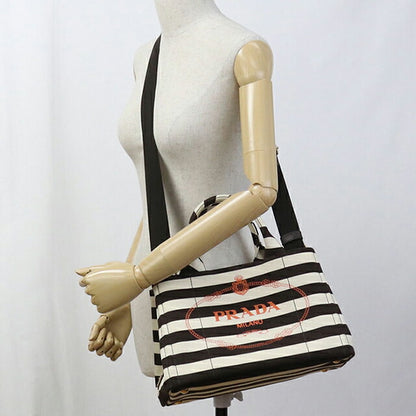 中古 プラダ トートバッグ レディース ブランド PRADA カナパ 2WAY 1BG155 ブラウン バッグ USDPR92238011