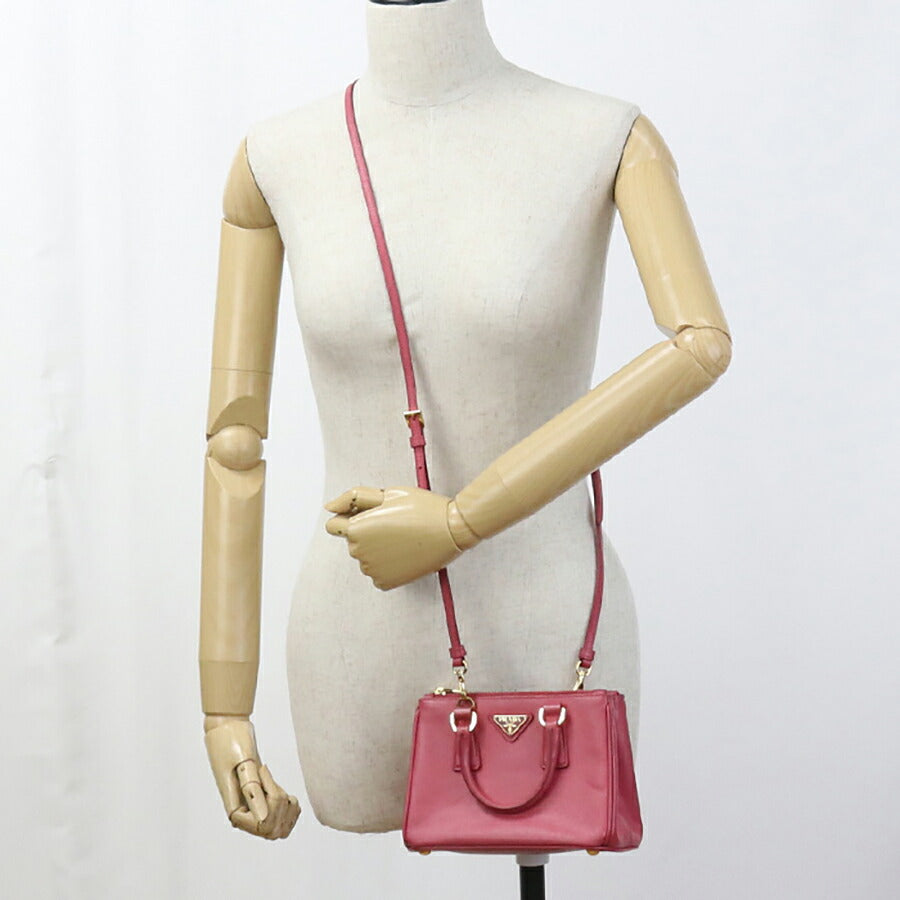 中古 プラダ ハンドバッグ レディース ブランド PRADA ガレリア ミニバッグ 1BA906 ピンク バッグ USDPR92719011