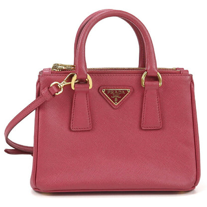 中古 プラダ ハンドバッグ レディース ブランド PRADA ガレリア ミニバッグ 1BA906 ピンク バッグ USDPR92719011