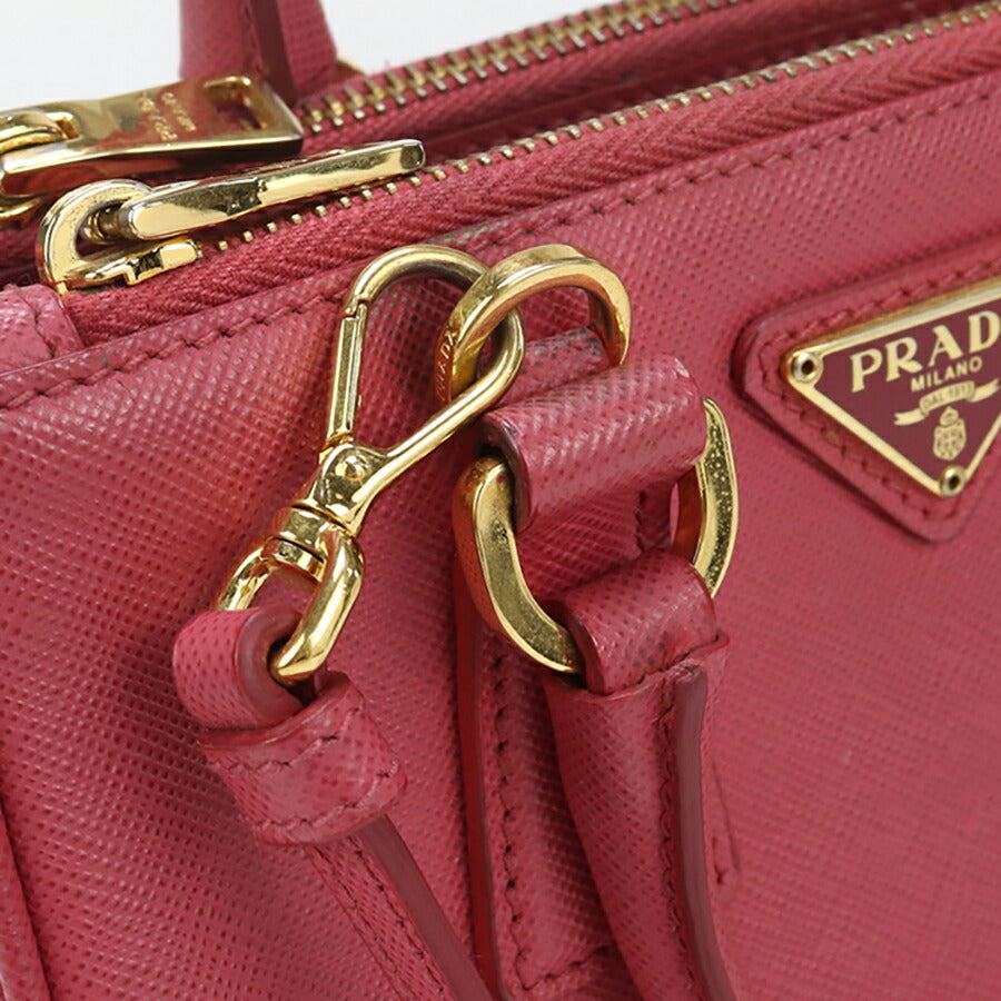 中古 プラダ ハンドバッグ レディース ブランド PRADA ガレリア ミニバッグ 1BA906 ピンク バッグ USDPR92719011