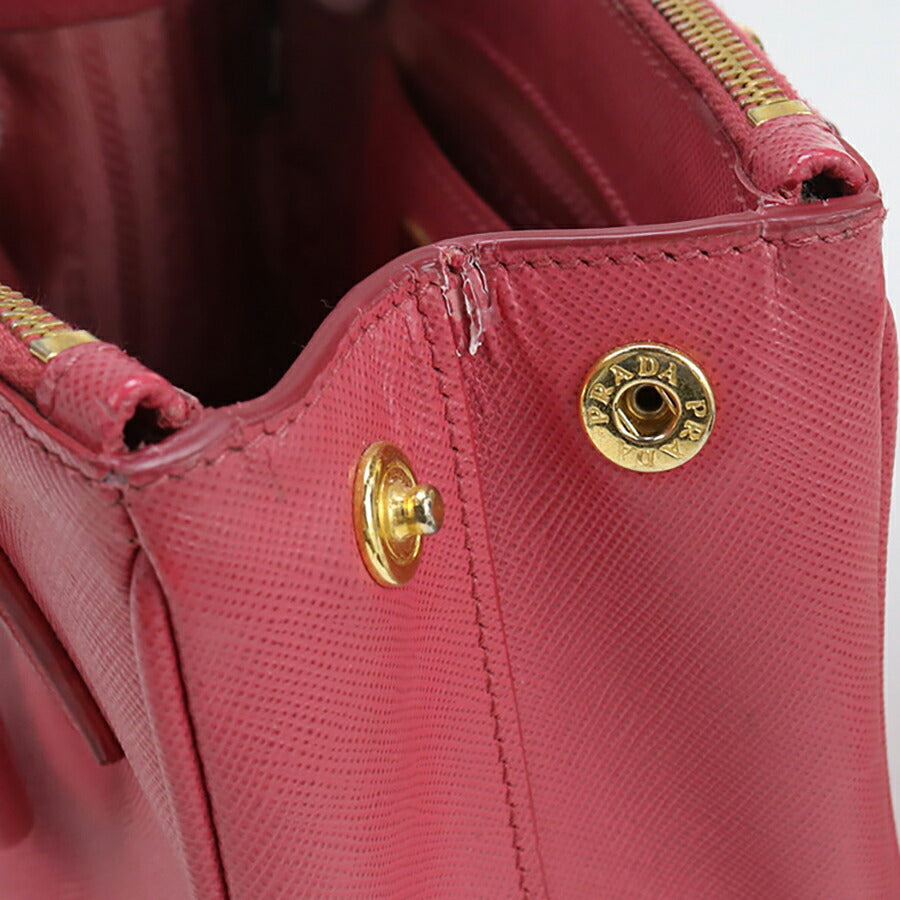 中古 プラダ ハンドバッグ レディース ブランド PRADA ガレリア ミニバッグ 1BA906 ピンク バッグ USDPR92719011