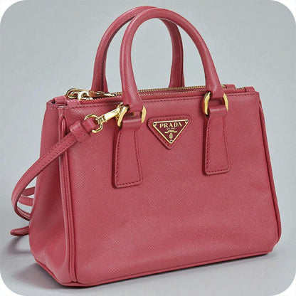 中古 プラダ ハンドバッグ レディース ブランド PRADA ガレリア ミニバッグ 1BA906 ピンク バッグ USDPR92719011