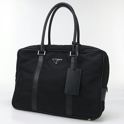中古 プラダ ブリーフケース メンズ ブランド PRADA ビジネスバッグ VA0702 ブラック バッグ USDPR93724011