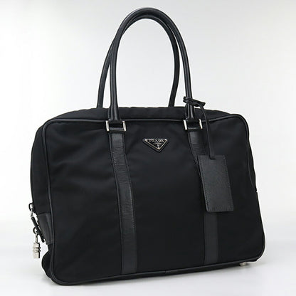 中古 プラダ ブリーフケース メンズ ブランド PRADA ビジネスバッグ VA0702 ブラック バッグ USDPR93724011