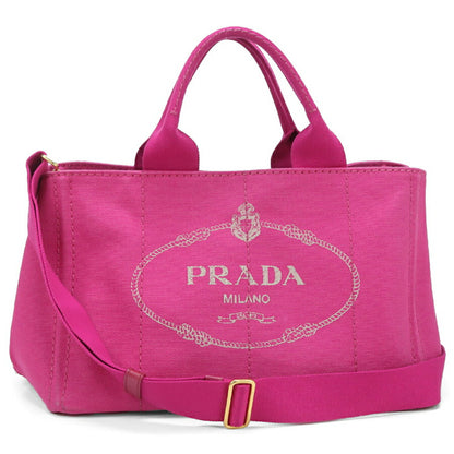 中古 プラダ トートバッグ レディース ブランド PRADA カナパ 2WAYトートバッグ BN1877 ピンク バッグ USDPR95111011