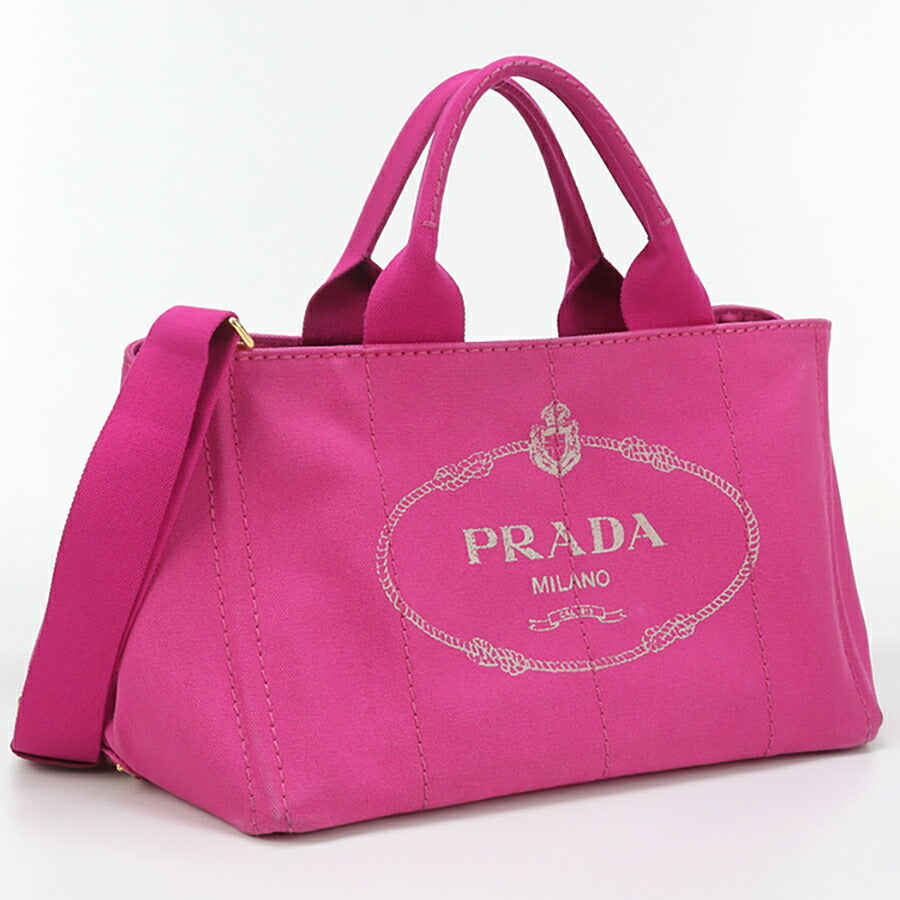 中古 プラダ トートバッグ レディース ブランド PRADA カナパ 2WAYトートバッグ BN1877 ピンク バッグ USDPR95111011