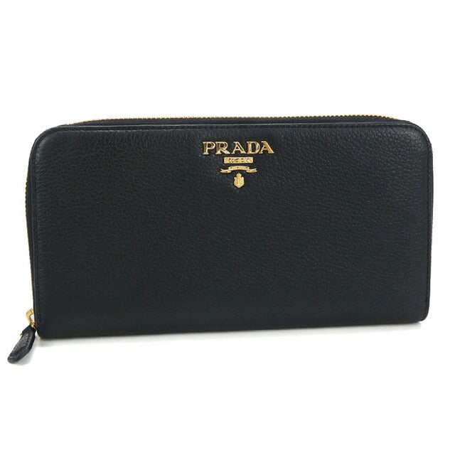 極美品　PRADA プラダ　長財布　ラウンドファスナー M08 中古 プラダ 長財布ラウンドファスナー レディース ブランド PRADA