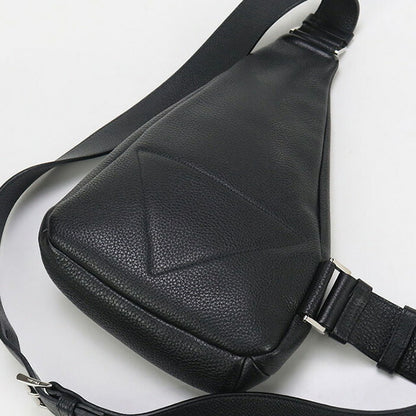 二手 Prada Body Bag 男士品牌 PRADA Vitello Dyno 皮革单肩包 PR95208 黑色包 USDPR95208011