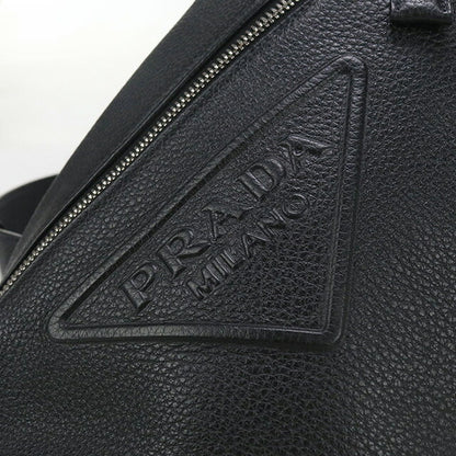 二手 Prada Body Bag 男士品牌 PRADA Vitello Dyno 皮革单肩包 PR95208 黑色包 USDPR95208011