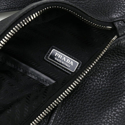 二手 Prada Body Bag 男士品牌 PRADA Vitello Dyno 皮革单肩包 PR95208 黑色包 USDPR95208011