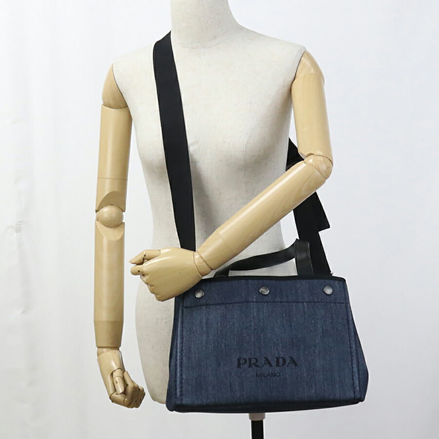 中古 プラダ トートバッグ レディース ブランド PRADA 2WAY 1BG311 2BBV FOKF5 ネイビー バッグ USDPR95223011