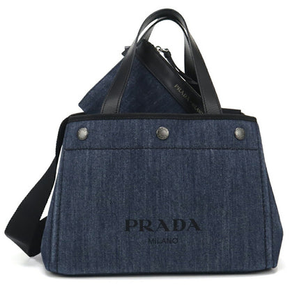 中古 プラダ トートバッグ レディース ブランド PRADA 2WAY 1BG311 2BBV FOKF5 ネイビー バッグ USDPR95223011