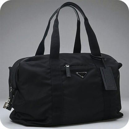中古 プラダ ボストンバッグ メンズ ブランド PRADA ダッフルバッグ 2VC796 ブラック バッグ USDPR95226011