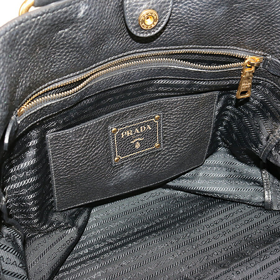 中古 プラダ トートバッグ レディース ブランド PRADA 2WAY レザー BN2754 ブラック バッグ USDPR95232011