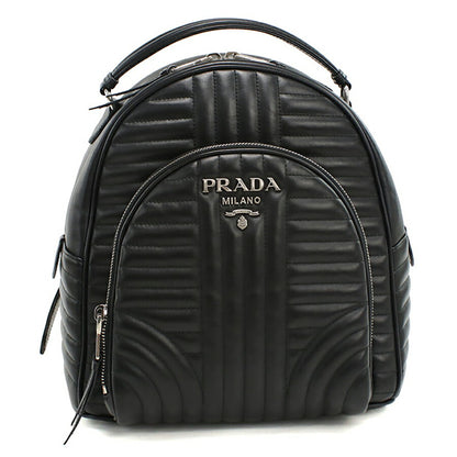 中古 プラダ リュック レディース ブランド PRADA ダイアグラム バックパック レザー 1BZ030 2D91 F0633 ブラック バッグ USDPR95318011