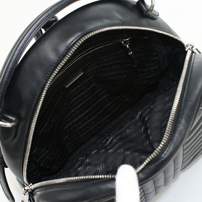 中古 プラダ リュック レディース ブランド PRADA ダイアグラム バックパック レザー 1BZ030 2D91 F0633 ブラック バッグ USDPR95318011