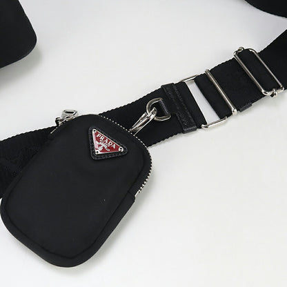 中古 プラダ 斜め掛け ショルダーバッグ レディース ブランド PRADA Re-Edition2005 ショルダーバッグ 1BH204 ブラック バッグ USDPR95330011