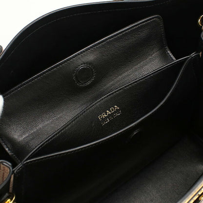 二手prada手提袋女士品牌prada saffiano皮革2way手提袋皮革1BG756米色袋usdpr95456011