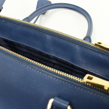 二手Prada手提袋的女性品牌Prada Galleria 2way 1ba863 NZV F0016蓝色包USDPR95631011