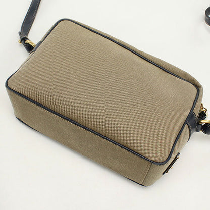 二手prada越野肩袋女性品牌prada徽标jacquard皮革1BH089棕色袋USDPR95898011