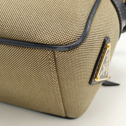 二手prada越野肩袋女性品牌prada徽标jacquard皮革1BH089棕色袋USDPR95898011