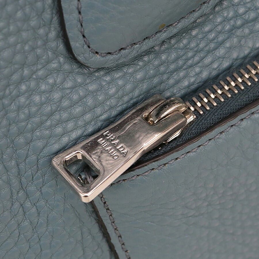 中古 プラダ トートバッグ レディース ブランド PRADA 2WAY レザー BN2795 2E8K FOF16 ブルー バッグ USDPR96393011