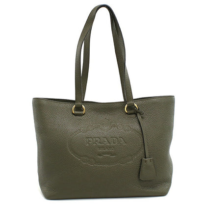 中古 プラダ トートバッグ レディース ブランド PRADA レザー 1BG100 カーキ バッグ USDPR96546011