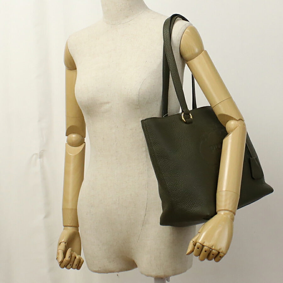 中古 プラダ トートバッグ レディース ブランド PRADA レザー 1BG100 カーキ バッグ USDPR96546011