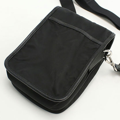 中古 プラダ 斜め掛け ショルダーバッグ メンズ ブランド PRADA Re-Nylon 2VD043 ブラック バッグ USDPR96571011