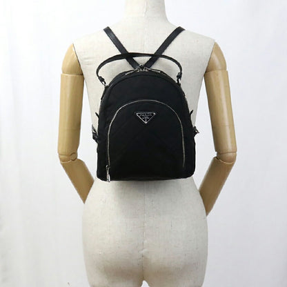 中古 プラダ リュック レディース ブランド PRADA 2WAYバックパック レザー ブラック バッグ USDPR96677011