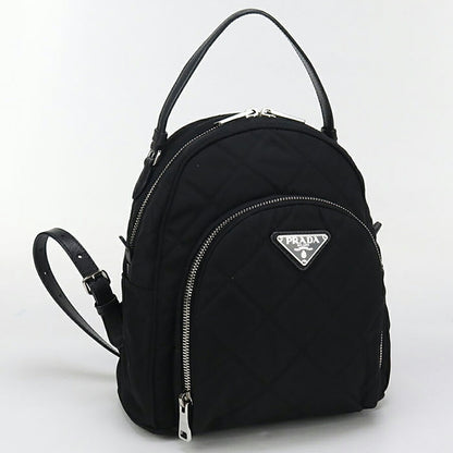 中古 プラダ リュック レディース ブランド PRADA 2WAYバックパック レザー ブラック バッグ USDPR96677011